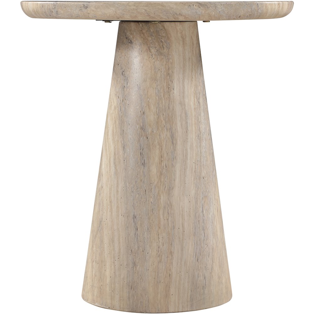 Cassino Travertine Concrete Indoor/Outdoor End Table
