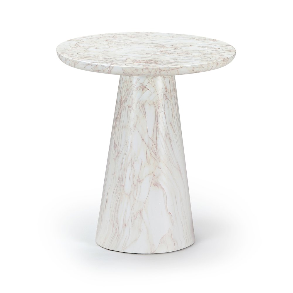Cassino White Concrete Indoor/Outdoor End Table