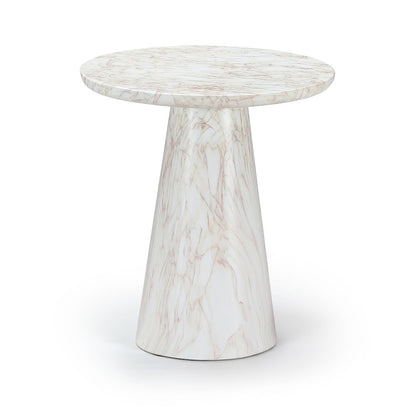 Cassino White Concrete Indoor/Outdoor End Table