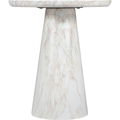 Cassino White Concrete Indoor/Outdoor End Table