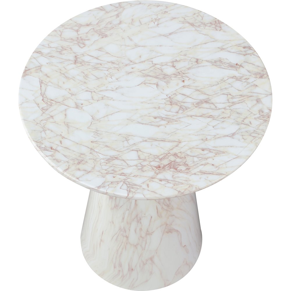 Cassino White Concrete Indoor/Outdoor End Table