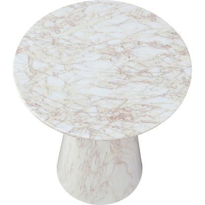 Cassino White Concrete Indoor/Outdoor End Table