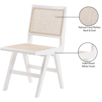 Preston White Wood Dining Side Chair, Set of 2