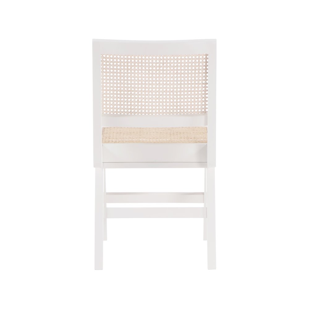 Preston White Wood Dining Side Chair, Set of 2