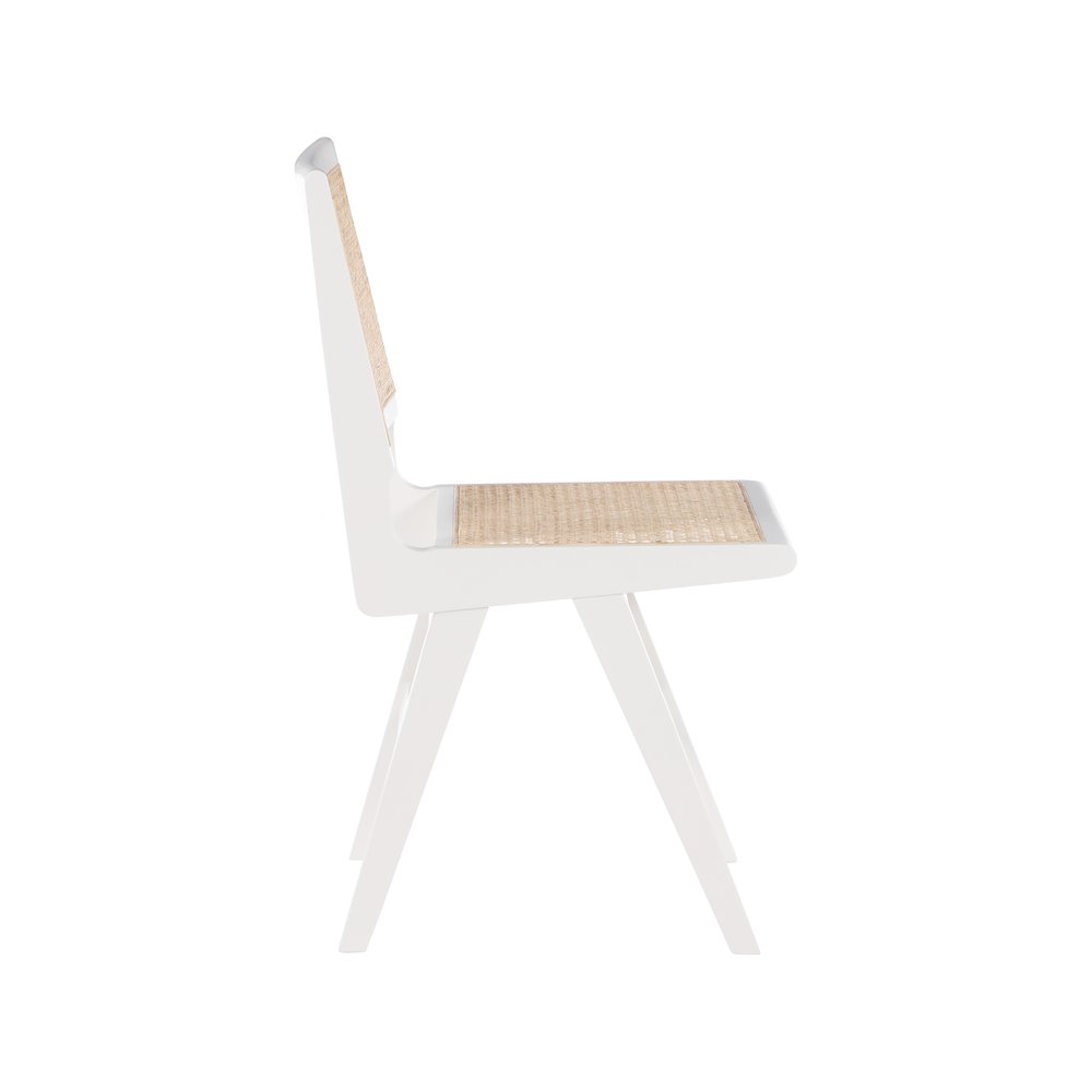 Preston White Wood Dining Side Chair, Set of 2