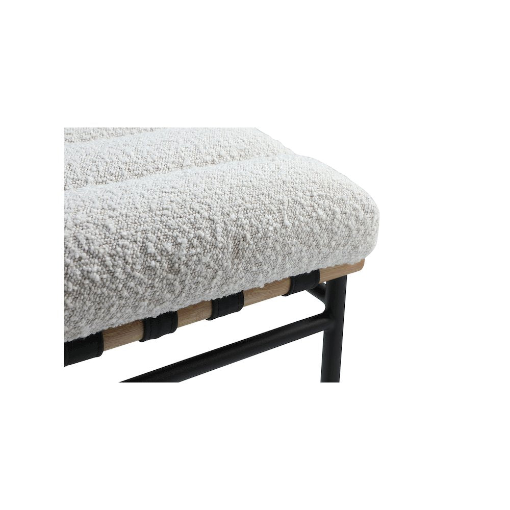 Burke Cream Boucle Fabric Dining Chair, Set of 2