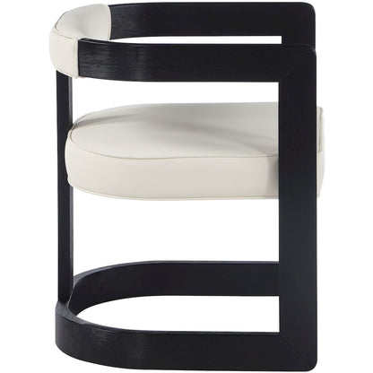 Manchester Cream Vegan Leather Dining Chair