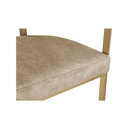 Marcello Beige Velvet Dining Chair, Set of 2