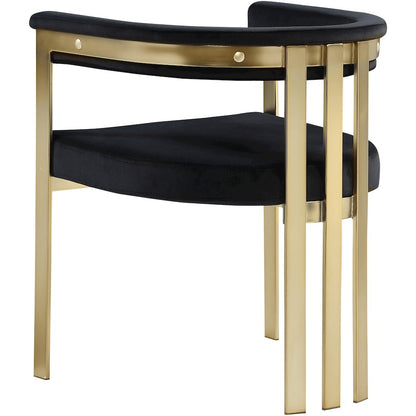 Marcello Black Velvet Dining Chair, Set of 2