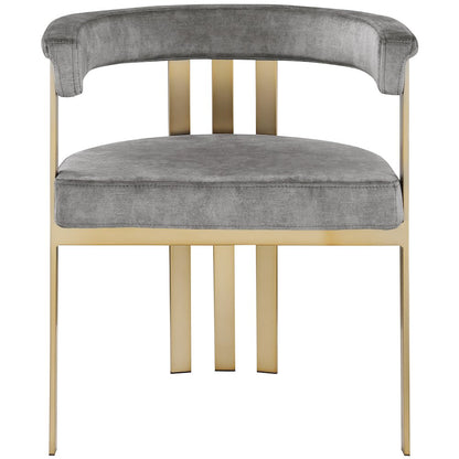 Marcello Grey Velvet Dining Chair, Set of 2
