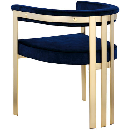 Marcello Navy Velvet Dining Chair, Set of 2