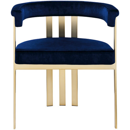 Marcello Navy Velvet Dining Chair, Set of 2
