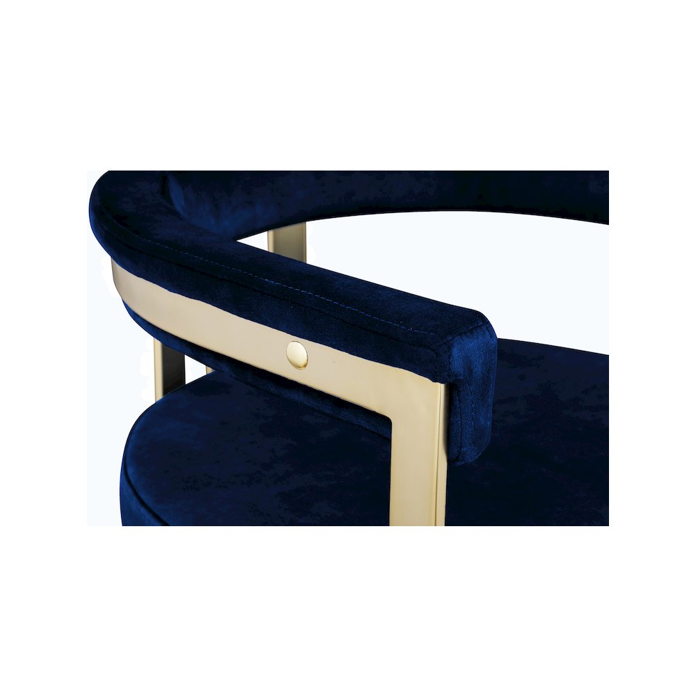 Marcello Navy Velvet Dining Chair, Set of 2