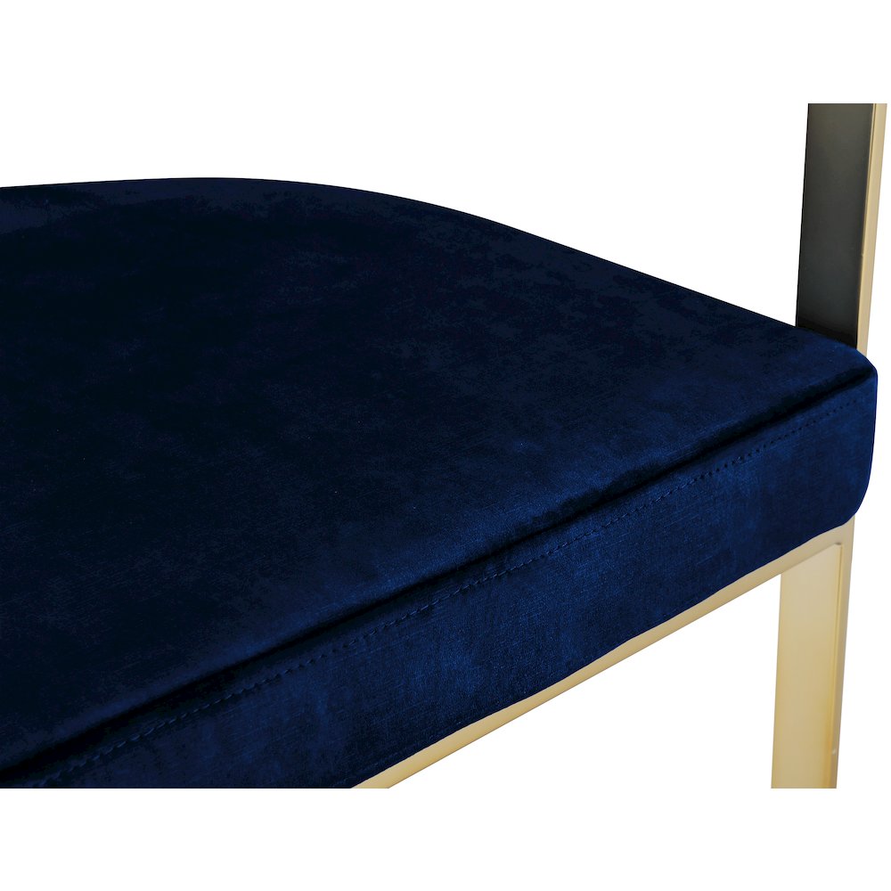 Marcello Navy Velvet Dining Chair, Set of 2