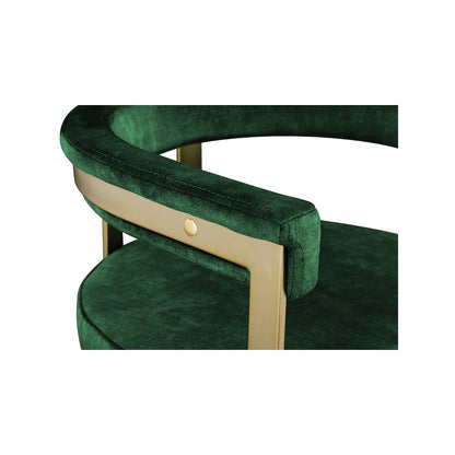 Marcello Green Velvet Counter Stool, Set of 2