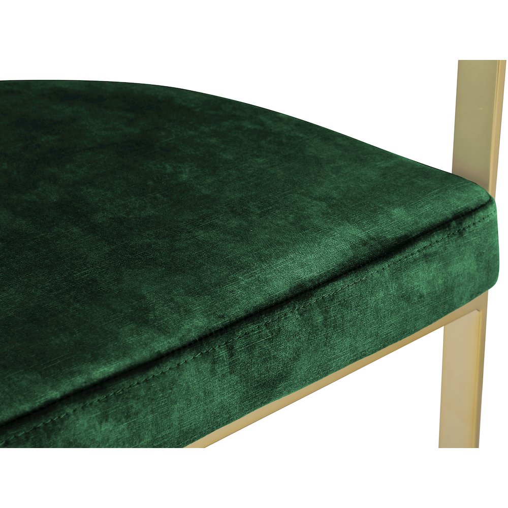 Marcello Green Velvet Counter Stool, Set of 2