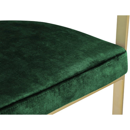 Marcello Green Velvet Counter Stool, Set of 2