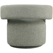 Niya Green Linen Textured Fabric Swivel Accent Chair