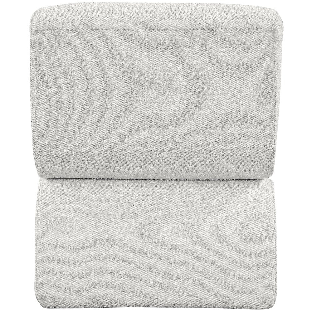 Desiree Cream Boucle Fabric Accent Chair