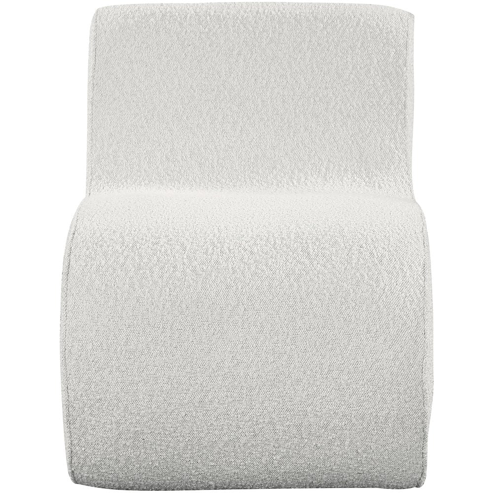 Desiree Cream Boucle Fabric Accent Chair