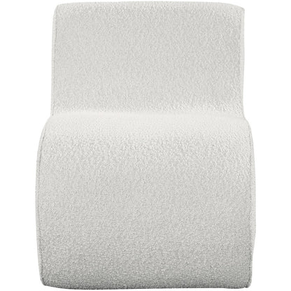Desiree Cream Boucle Fabric Accent Chair