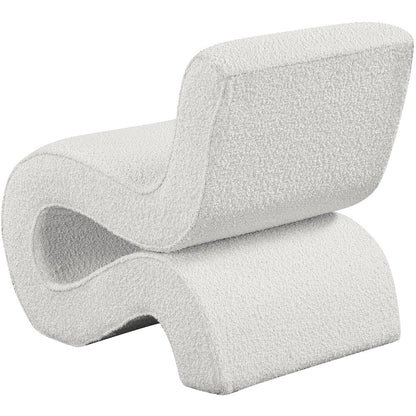 Desiree Cream Boucle Fabric Accent Chair