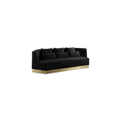 Marquis Black Velvet Sofa