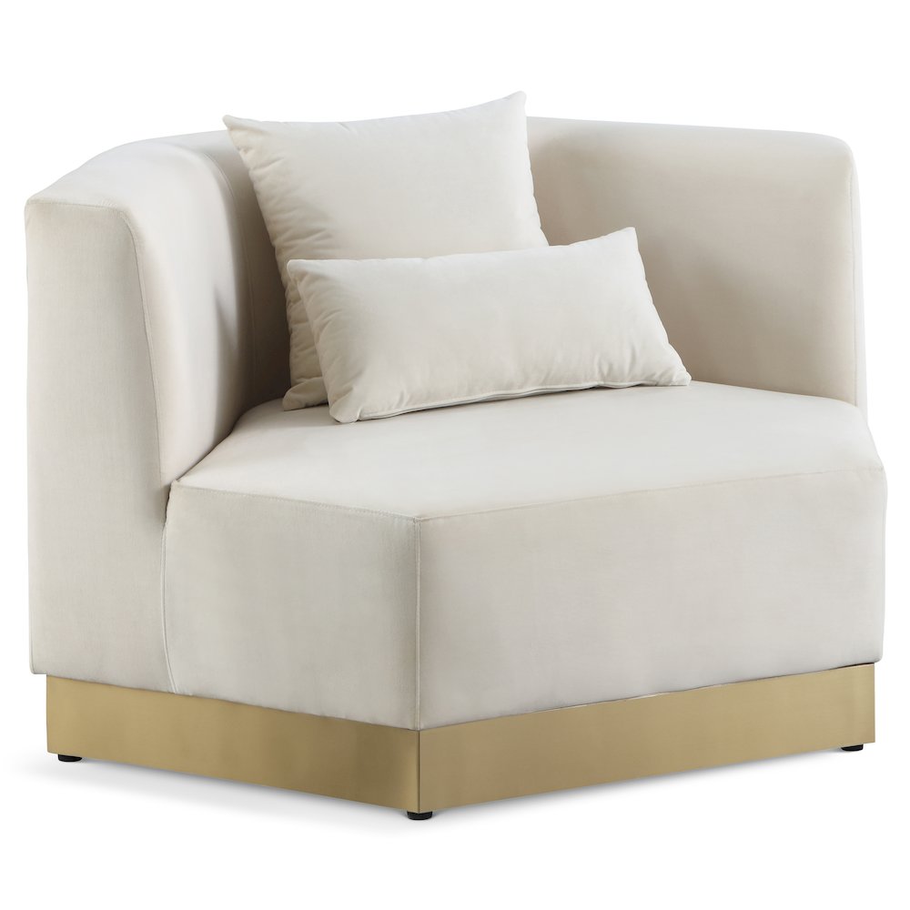 Marquis Cream Velvet Chair