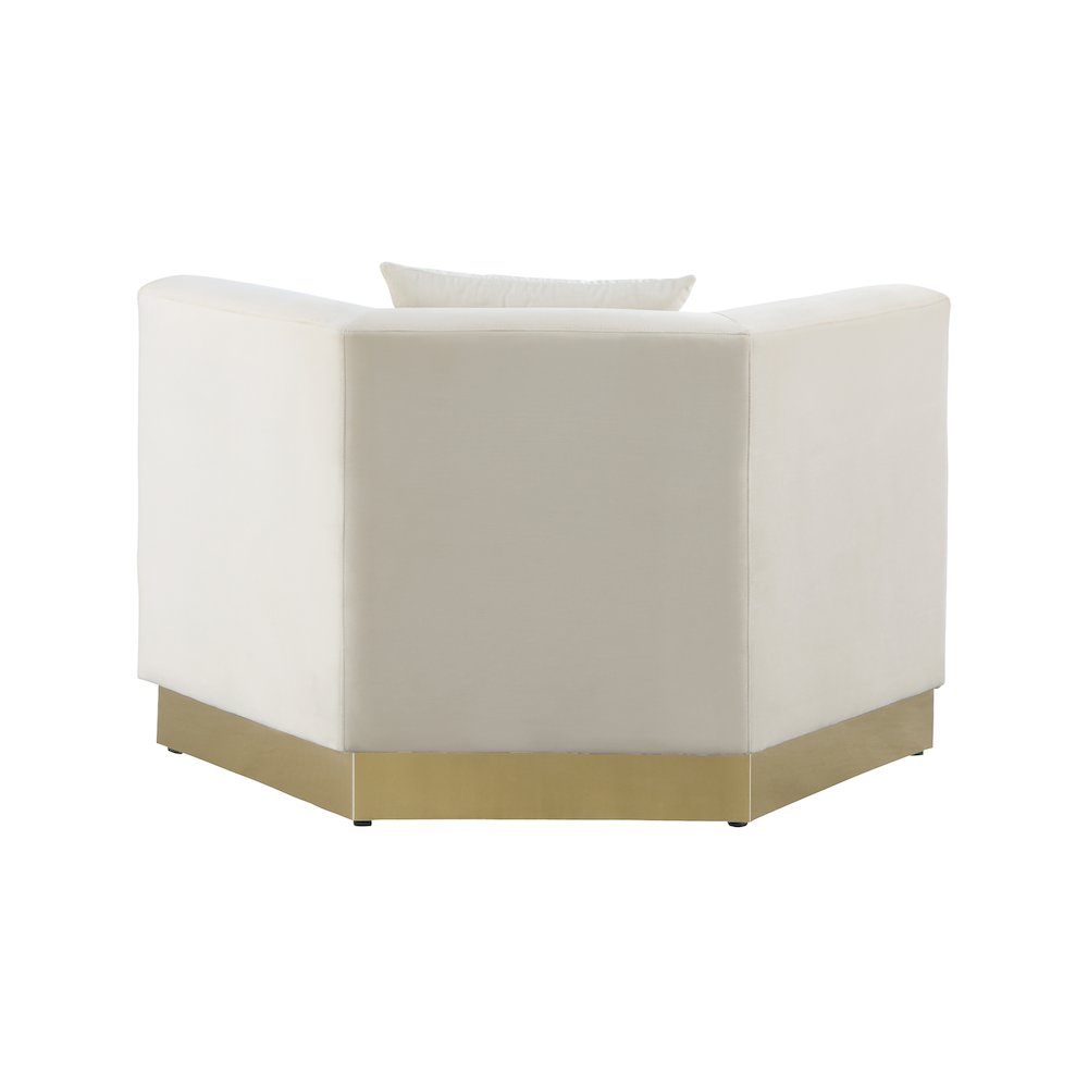 Marquis Cream Velvet Chair