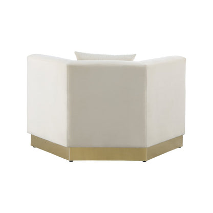 Marquis Cream Velvet Chair