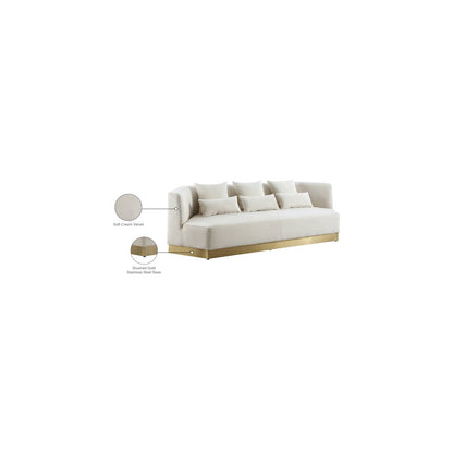 Marquis Cream Velvet Sofa