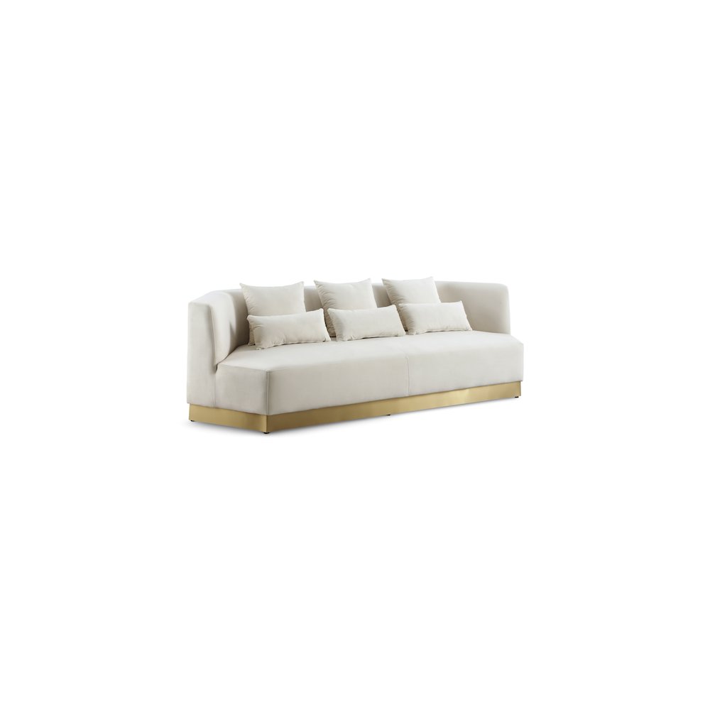 Marquis Cream Velvet Sofa