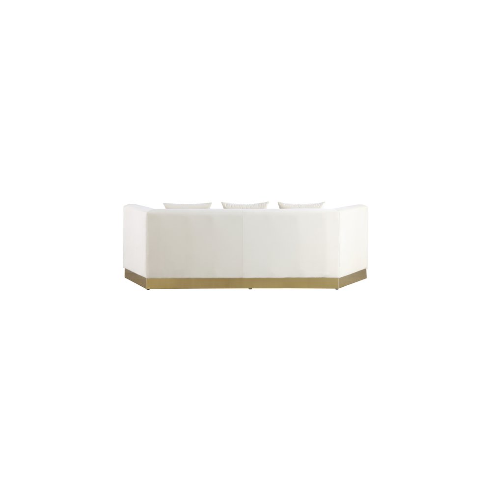 Marquis Cream Velvet Sofa