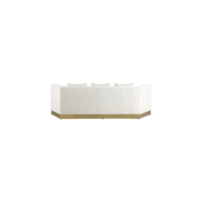 Marquis Cream Velvet Sofa