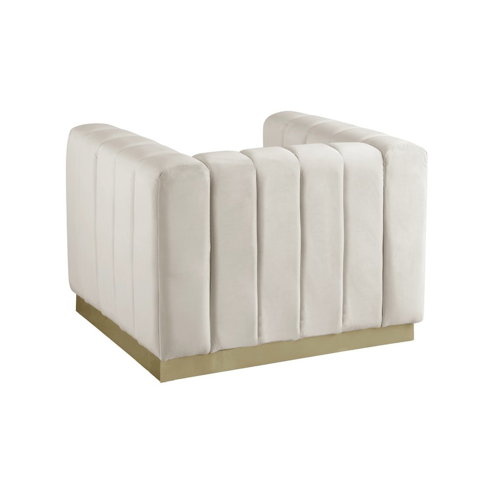 Marlon Cream Velvet Chair