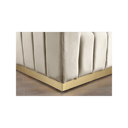 Marlon Cream Velvet Loveseat