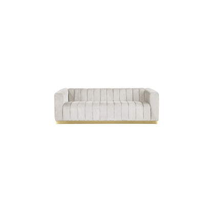 Marlon Cream Velvet Sofa