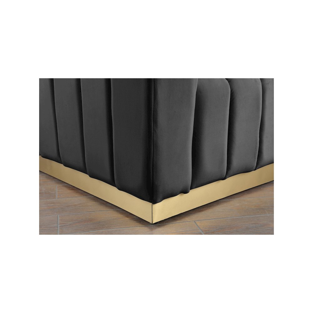 Marlon Grey Velvet Loveseat