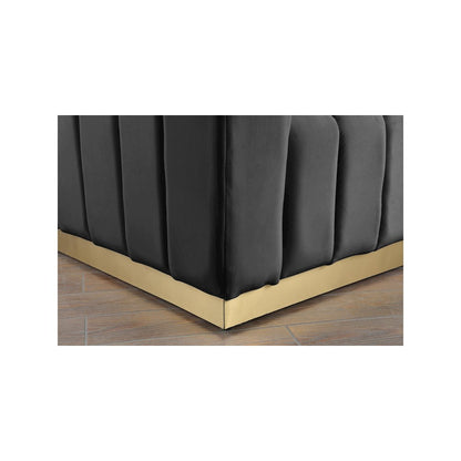 Marlon Grey Velvet Sofa