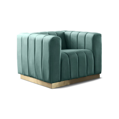 Marlon Mint Velvet Chair