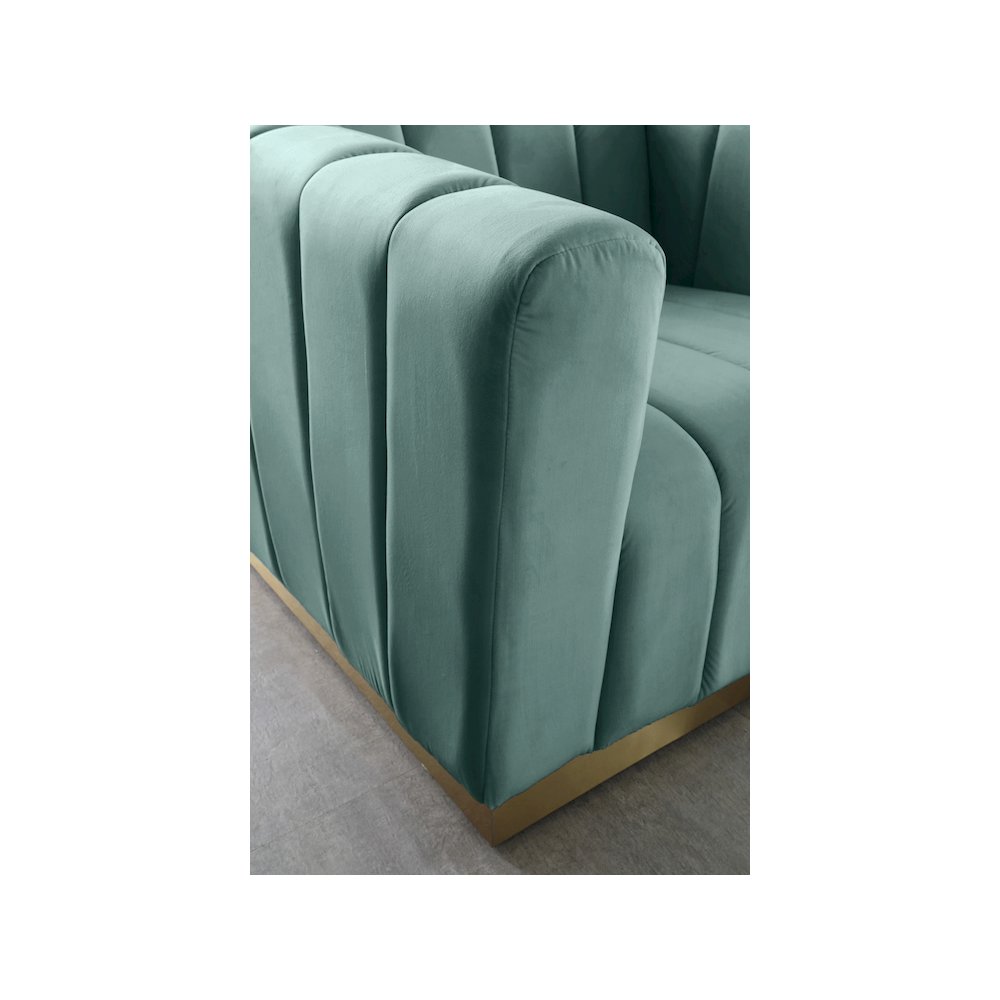 Marlon Mint Velvet Chair