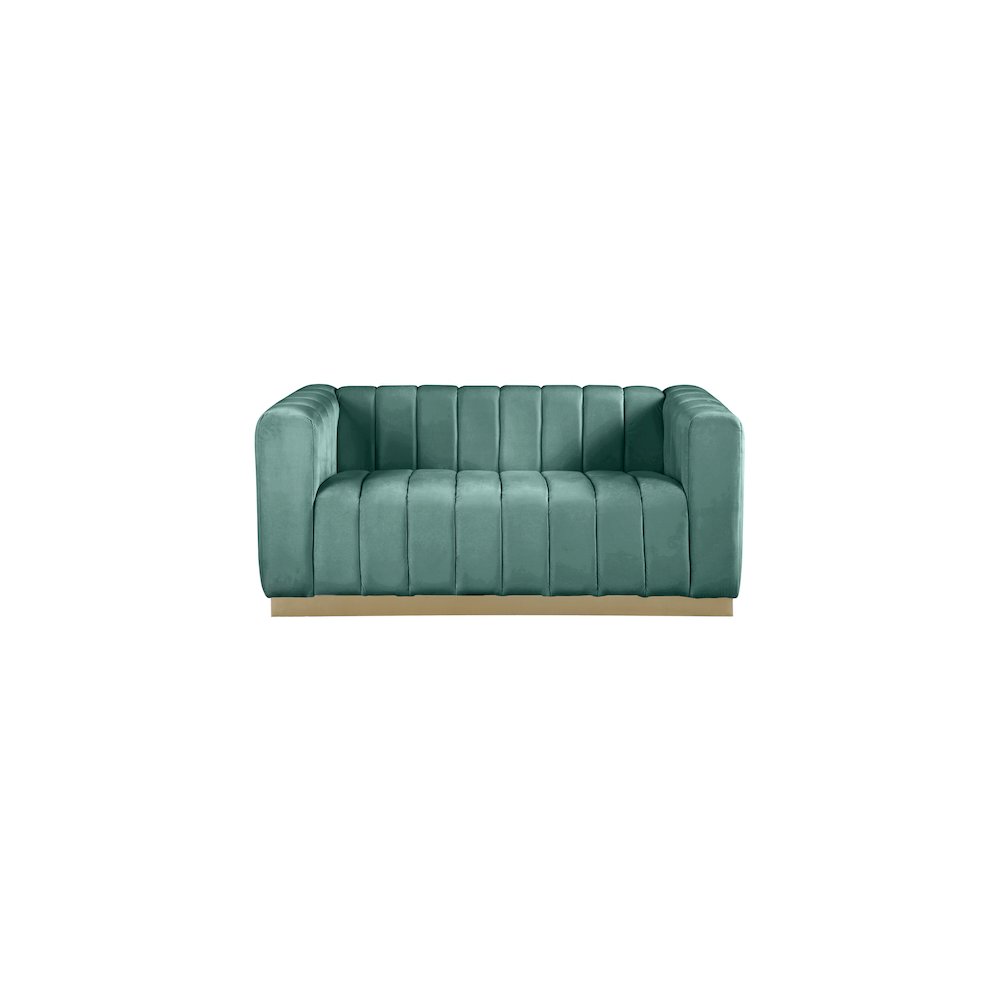 Marlon Mint Velvet Loveseat