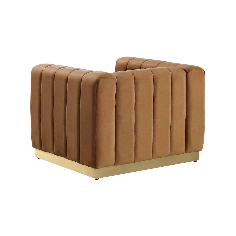 Marlon Saddle Velvet Chair