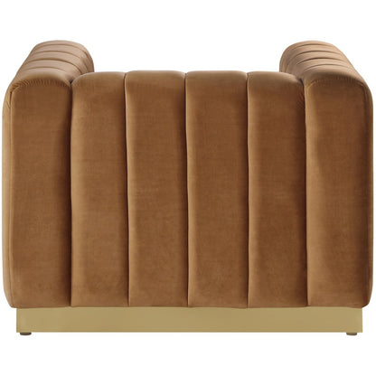 Marlon Saddle Velvet Chair