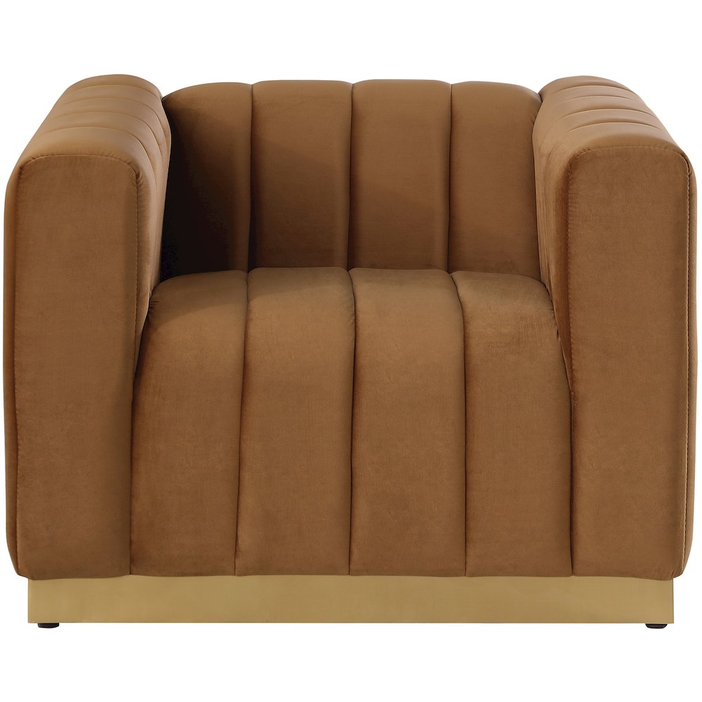 Marlon Saddle Velvet Chair