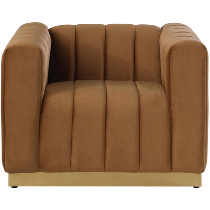 Marlon Saddle Velvet Chair