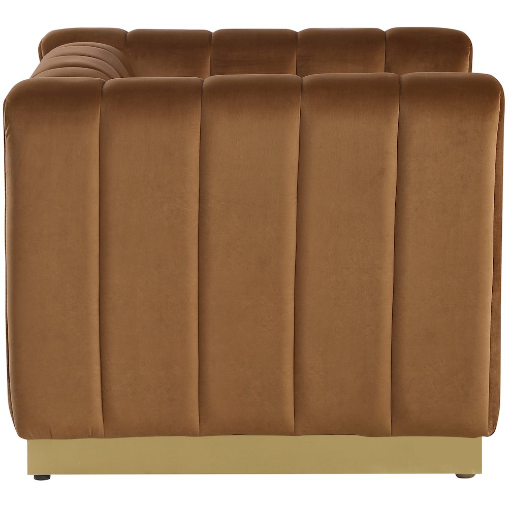 Marlon Saddle Velvet Chair