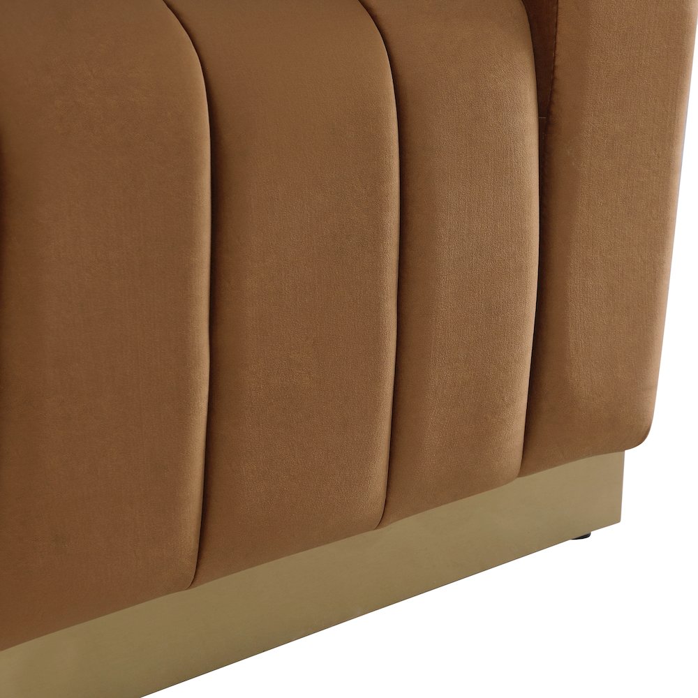 Marlon Saddle Velvet Chair