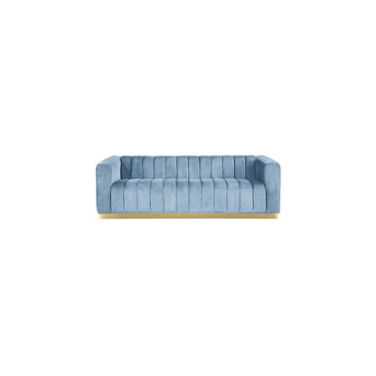 Marlon Sky Blue Velvet Sofa