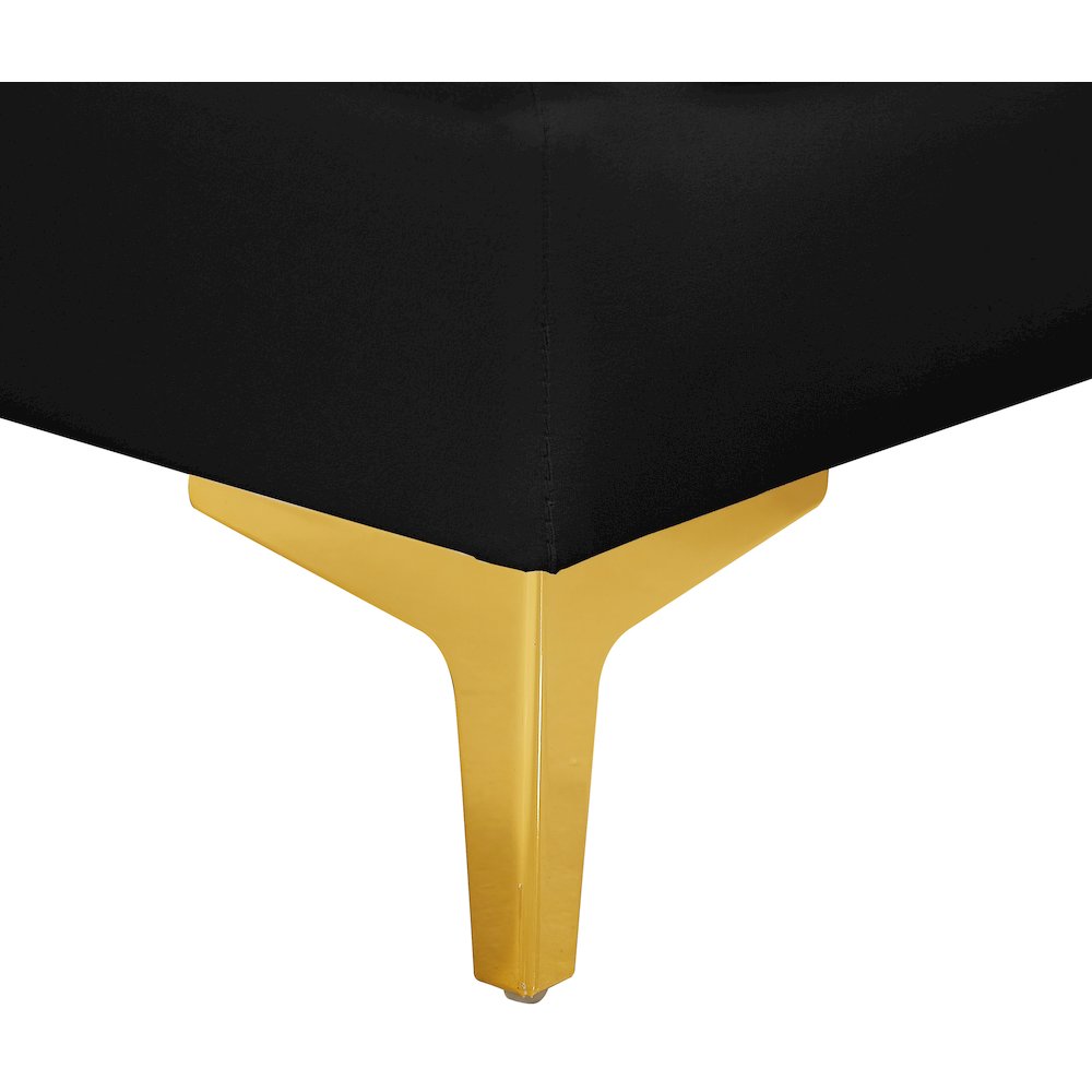 Alina Black Velvet Modular Sofa